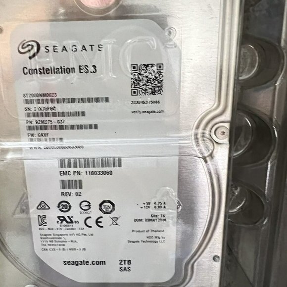 Seagate Constellation ES.3 2TB SAS 3.5" Internal Hard Drive (ST2000NM0023) - Picture 4 of 7